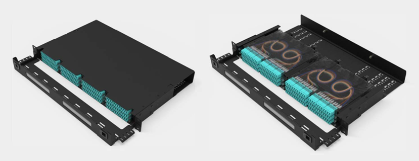 1U 144芯固定式光纤配线箱